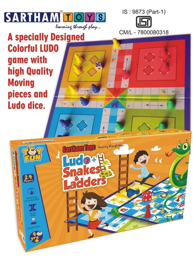 SARTHAM Ludo + Snake And Ladder