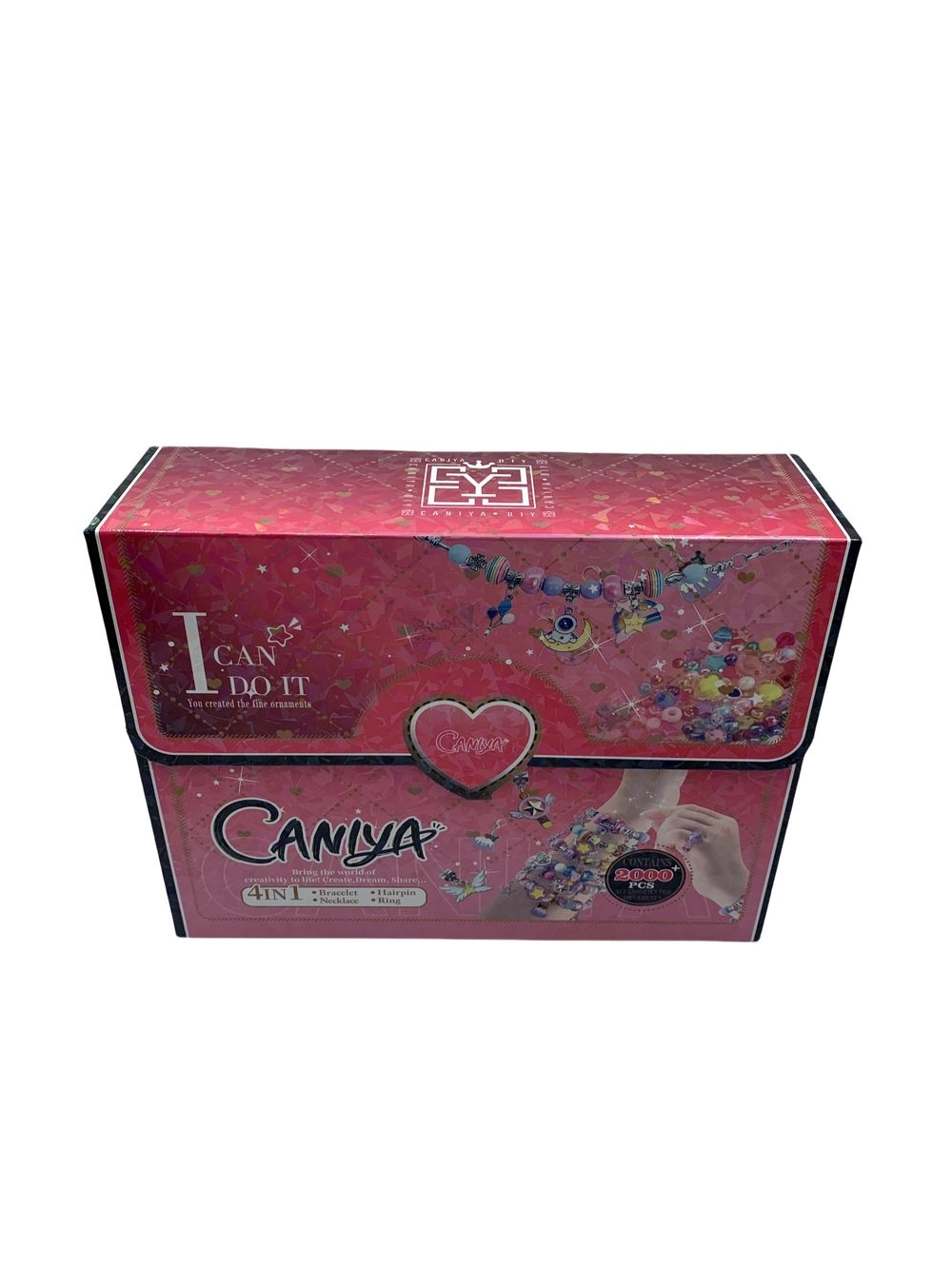 Caniya 4 In 1 Diy Beads Jewelry Making Kit - 3mm 6mm 8mm 9mm 10mm Book Shaped