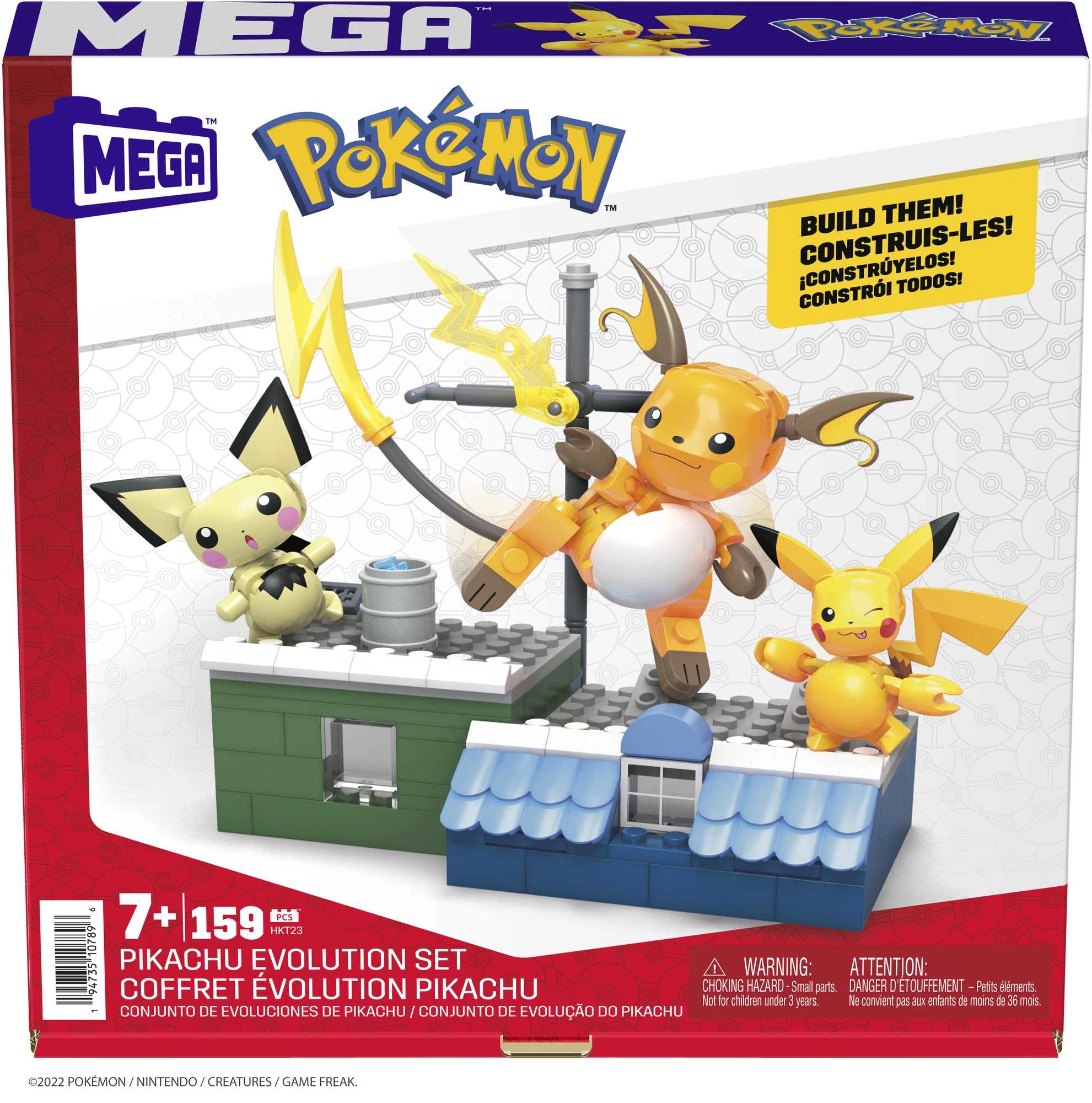 Pokémon Pikachu Evolution Set - Posable Figures
