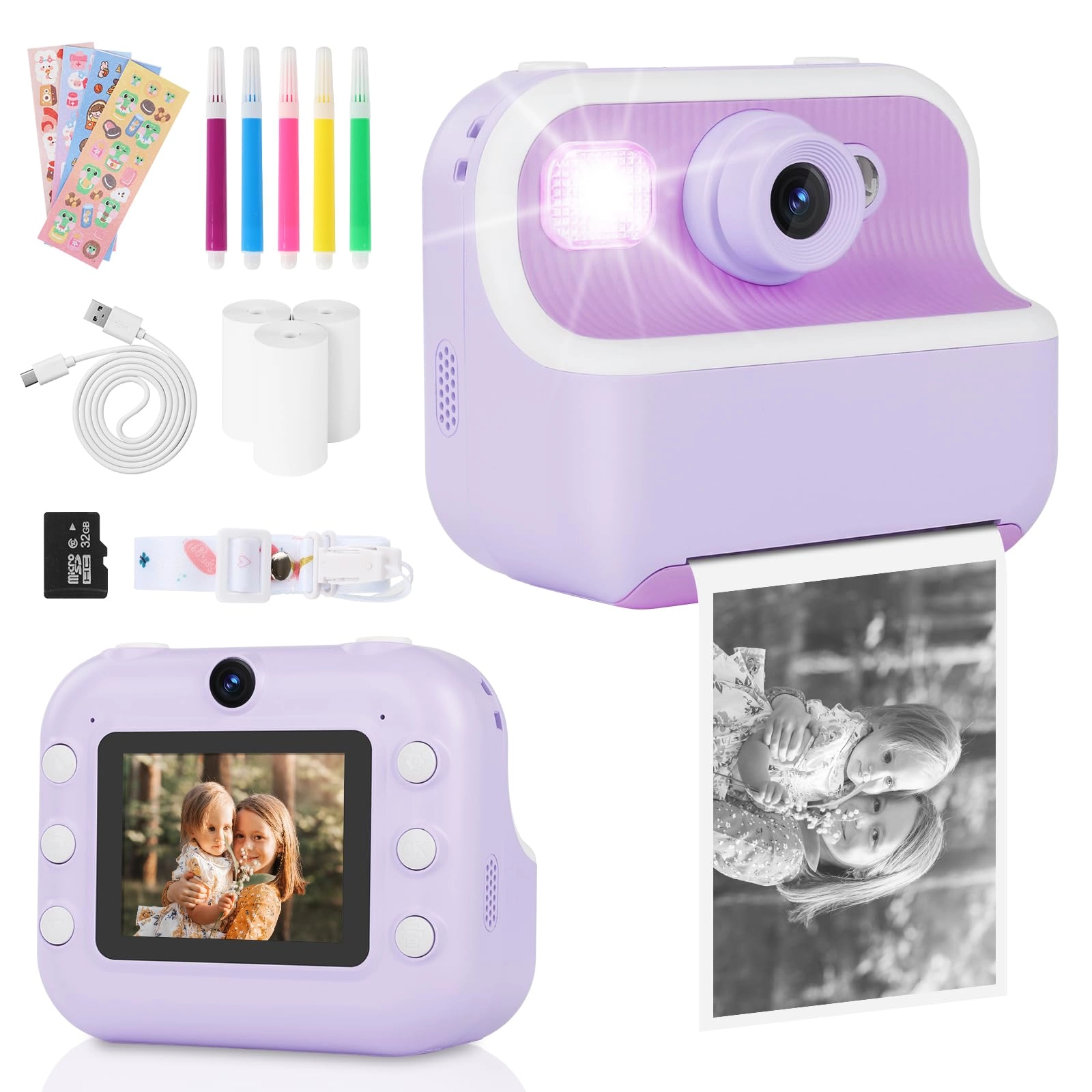 Kids Camera - Dual Camera Instant Print 32GB