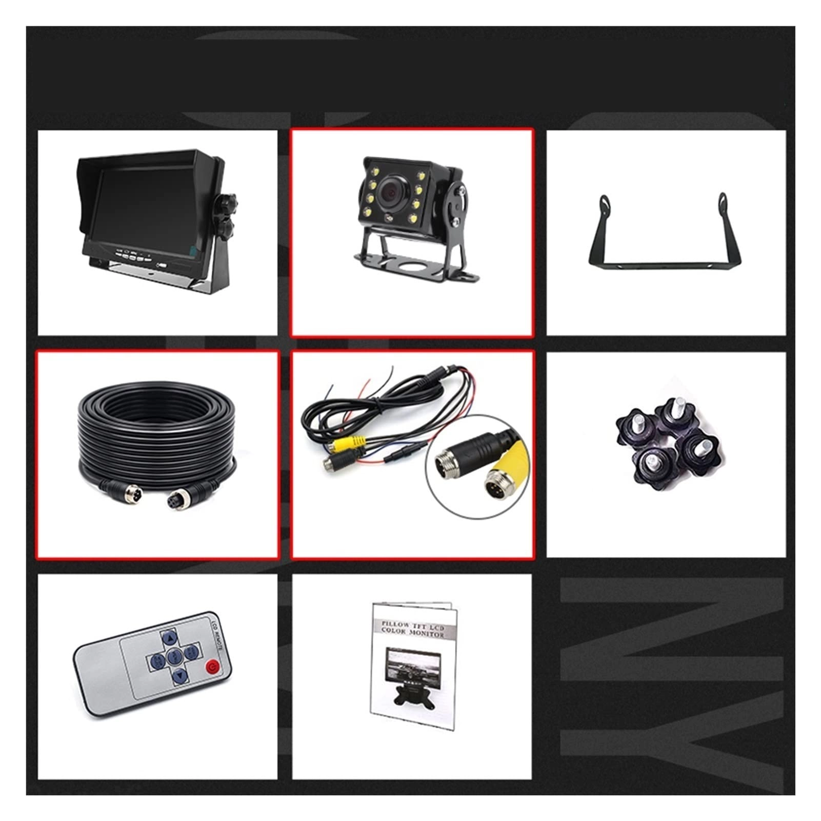 LIOKM Car Surveillance Monitor - 7 Inch