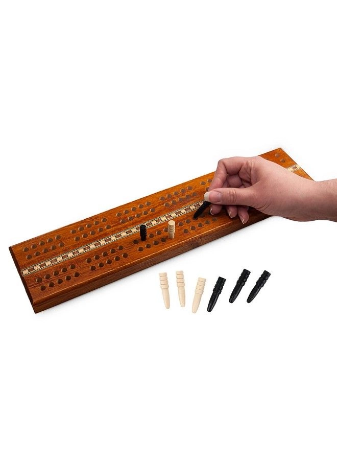 Cribbage Board - Extra Large Double Track Wooden Pegs