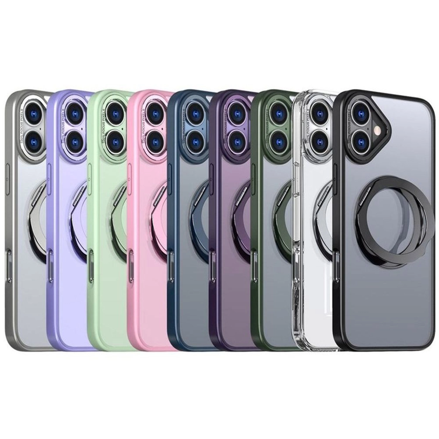 MagSafe Clear Case - Thermoplastic Polyurethane, Tempered Glass Case Screen Protector for iPhone 16