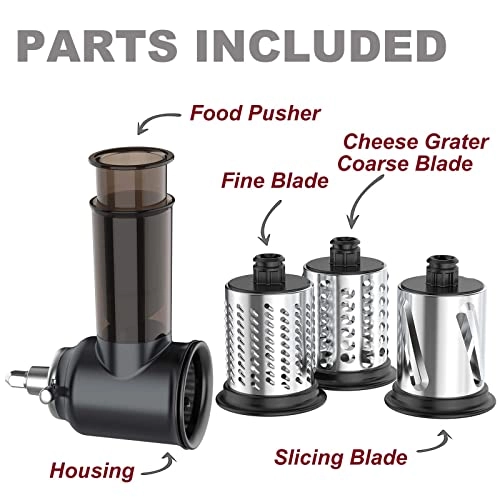 Slicer Shredder Attachments - 3 Blades