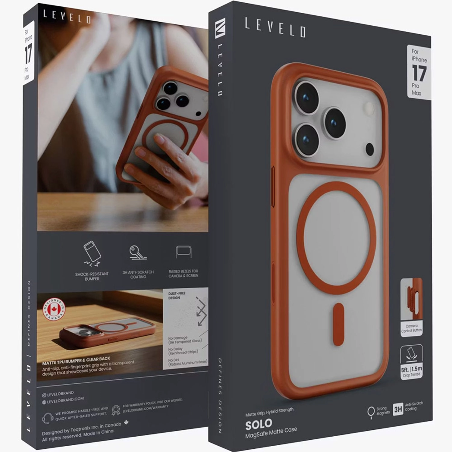 Solo Matte Magsafe Case for iPhone 17 Pro Max