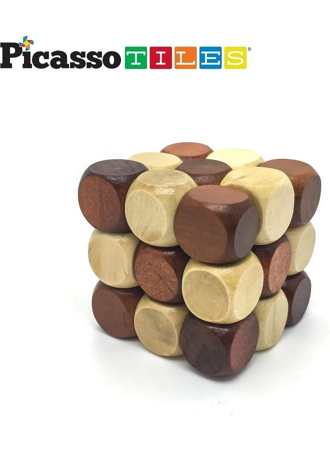 Magnetic Wooden Interlocking Puzzle - 3 years+ 8 pieces