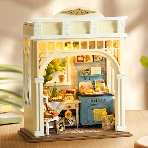 Miniature Wooden Dollhouse Furniture Kit - Creative Room 1:24