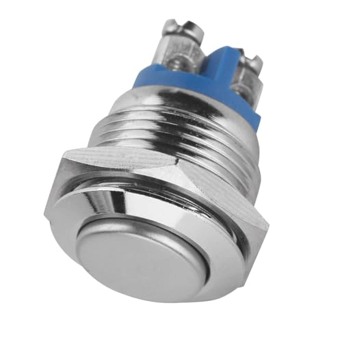 Mini Button Switch - 16mm 250V 2A 5 pcs