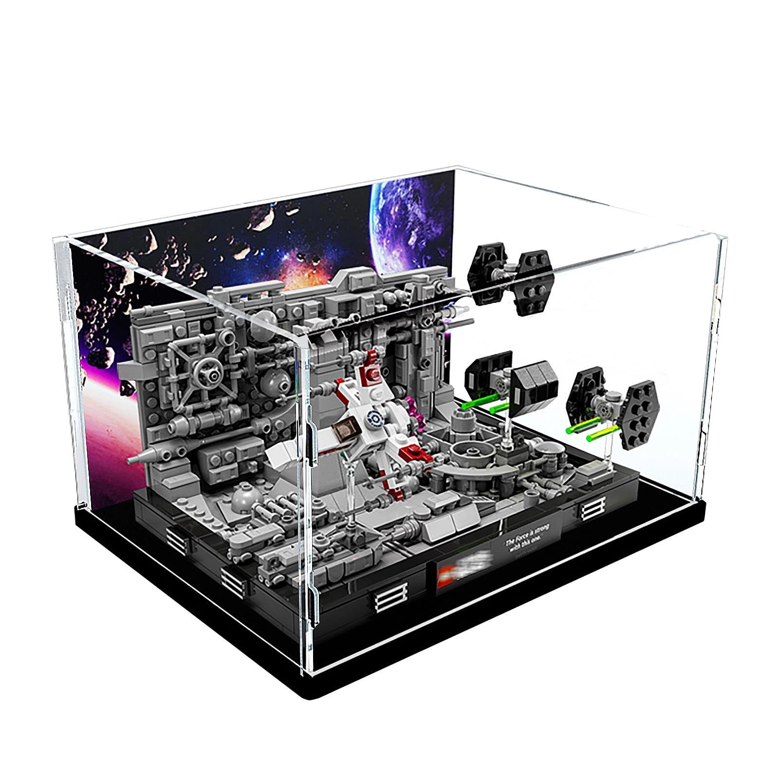 China Display Case - 30 x 20 x 15cm White Base (3mm)