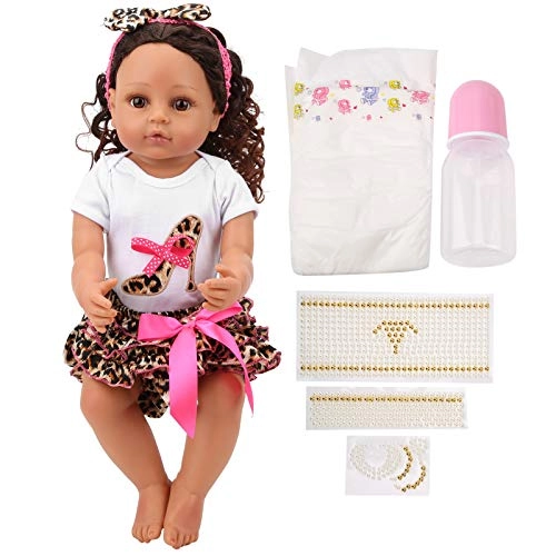 Simulation Baby Doll - 55cm brown hair Ages 12 months+