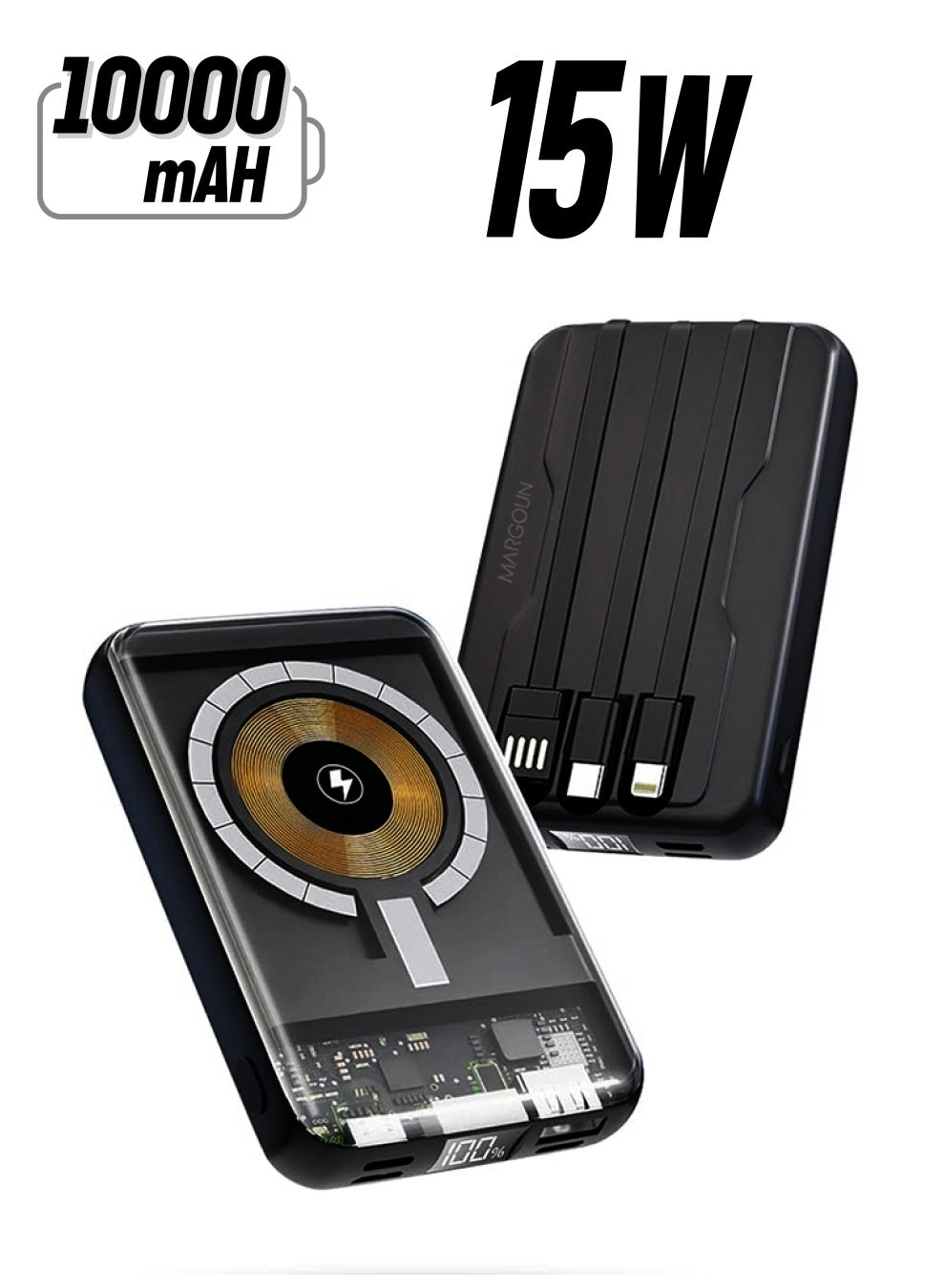 MARGOUN MTPB10000BLP - 10000 mAh 15 Watt