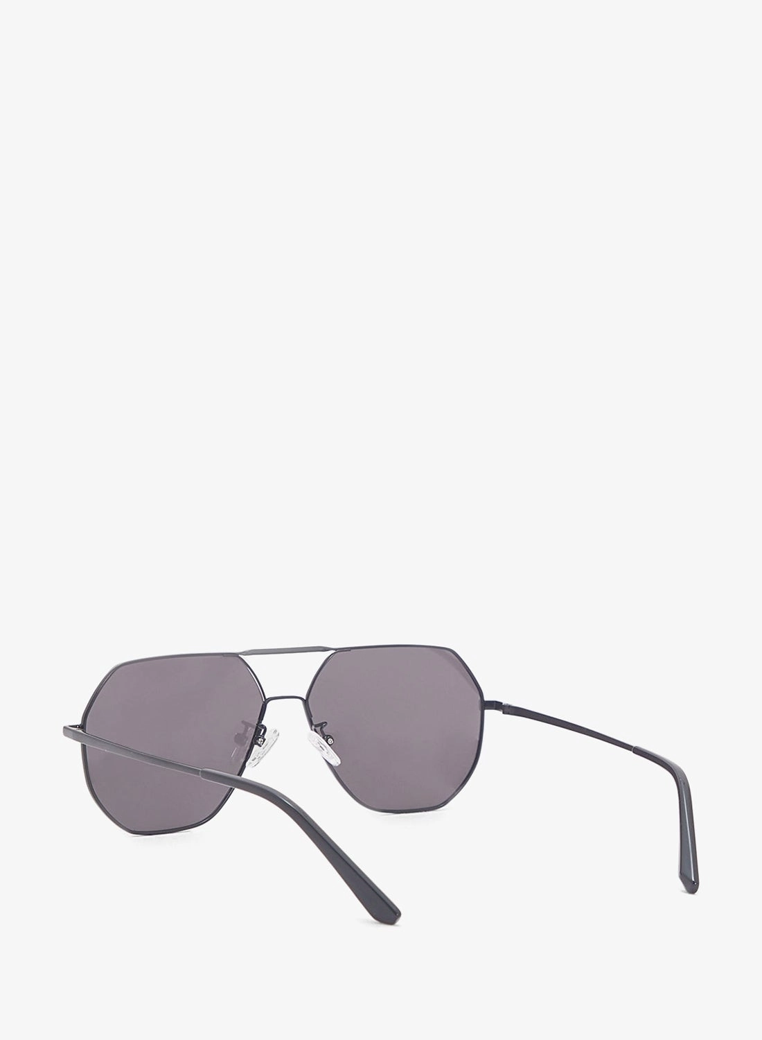 Angular Aviator Sunglasses - Black