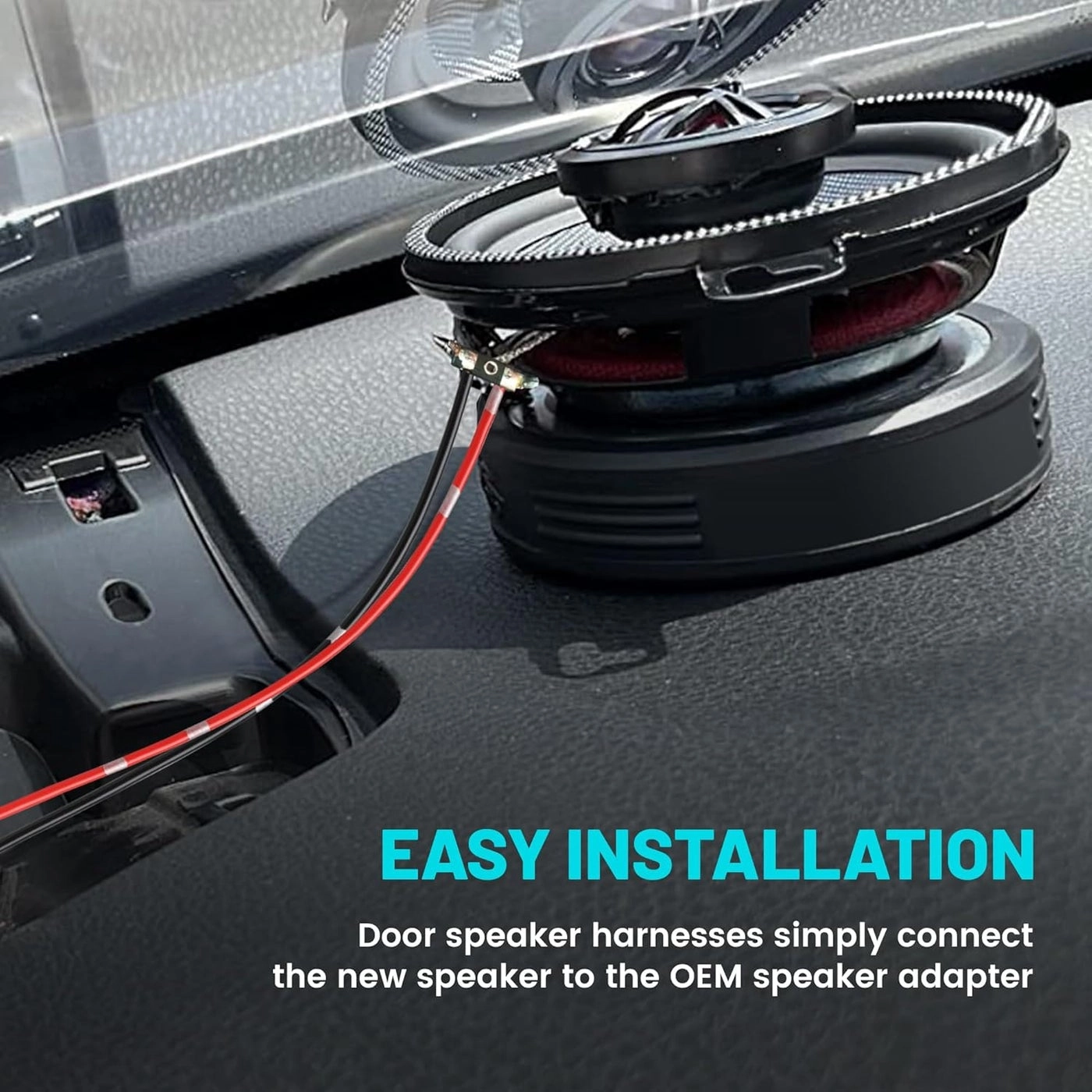 Front Speaker Wiring Harness Adapter - Toyota 4Runner Tacoma Tundra Sequoia