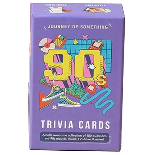 90s Trivia Card Game - English Adult