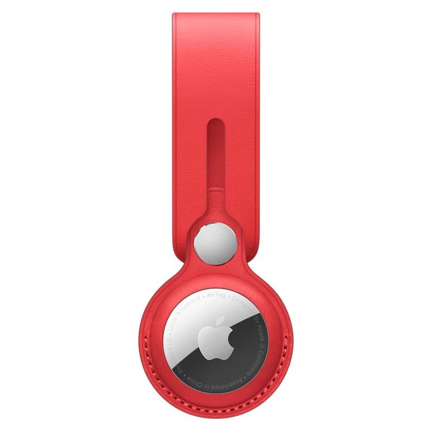 Apple AirTag Leather Loop - Red