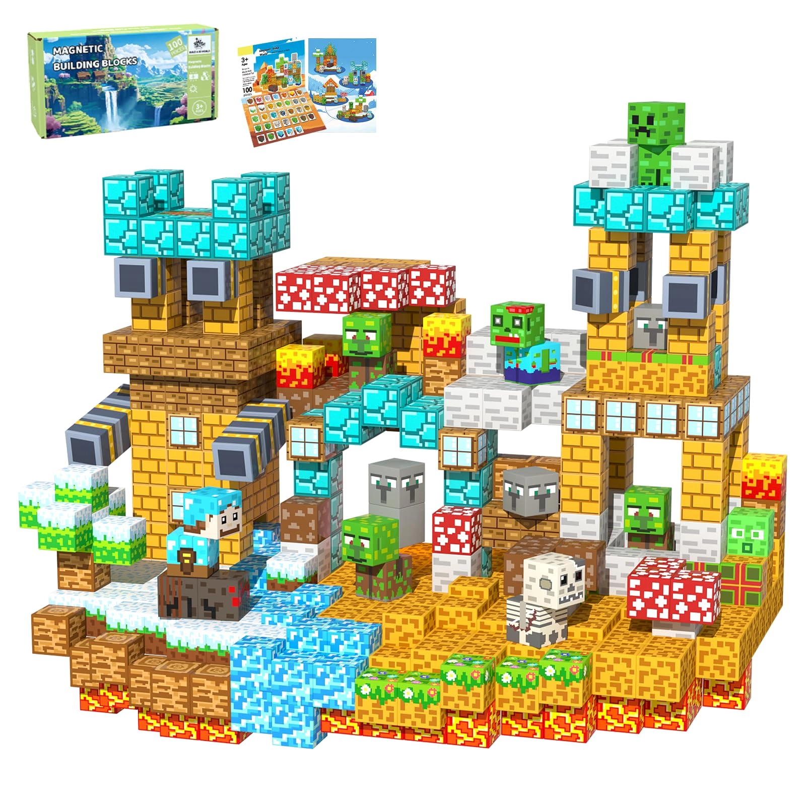 Magnetic Blocks - 100 pcs