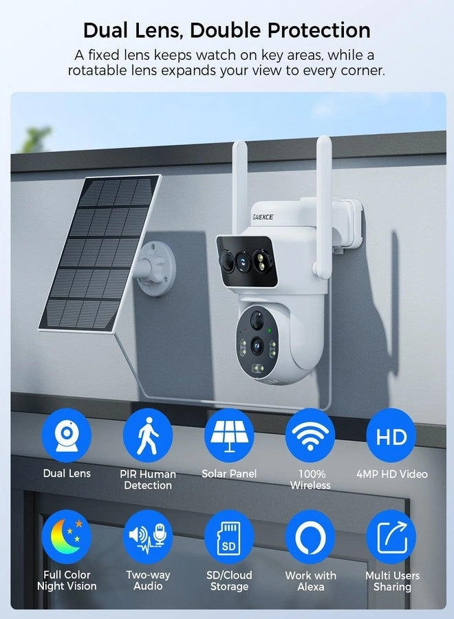 Solar Security Cameras System