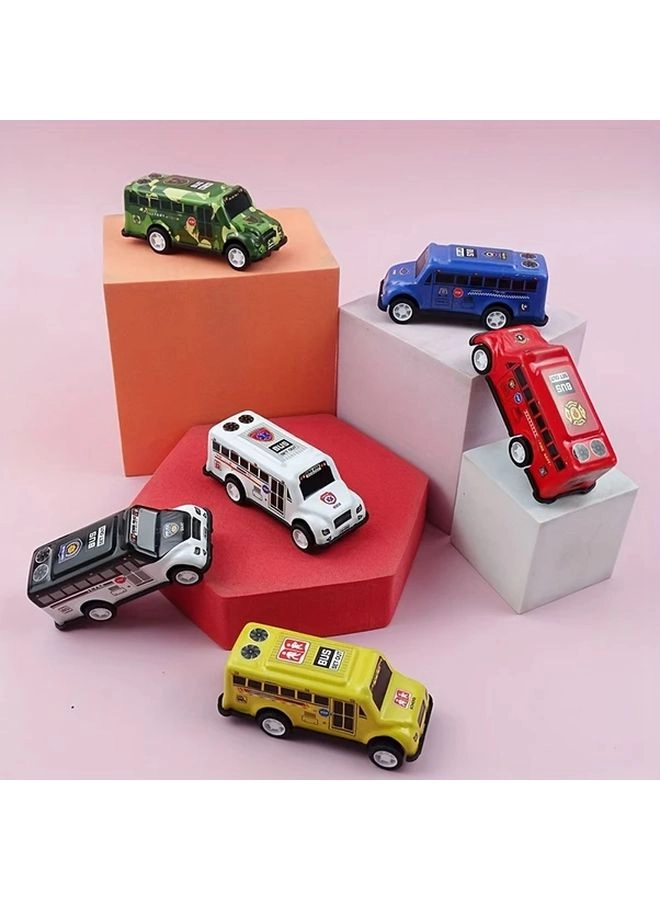 SUV + Hatchback + Taxi + School Bus - 4pcs