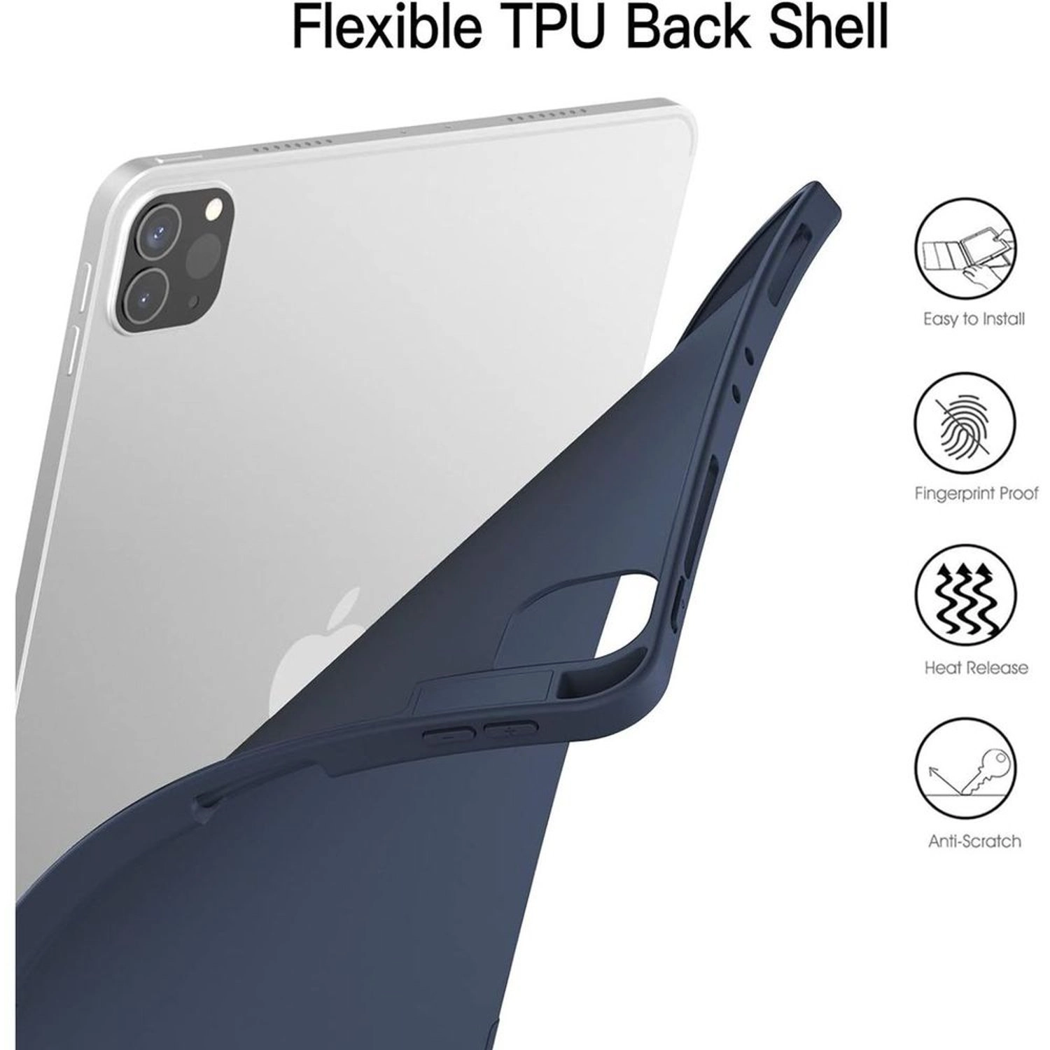 Flip Case with Pencil Holder for iPad 10.2-inch