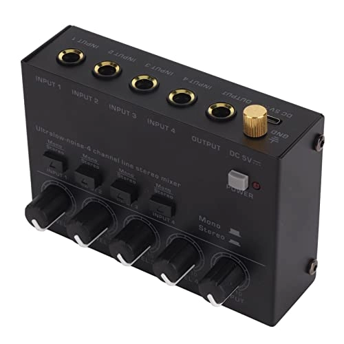 4 Channel Headphone Amplifier - Independent Volume Control High Sound Quality