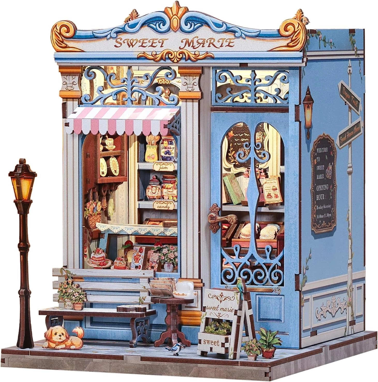 DIY Miniature Dollhouse Kit - 3D Wooden LED Light