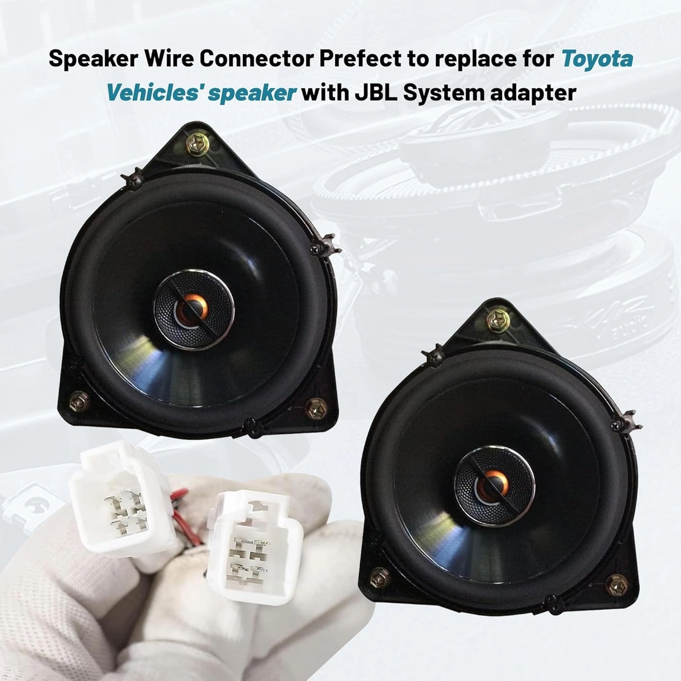 Front Speaker Wiring Harness Adapter - Toyota 4Runner Tacoma Tundra Sequoia