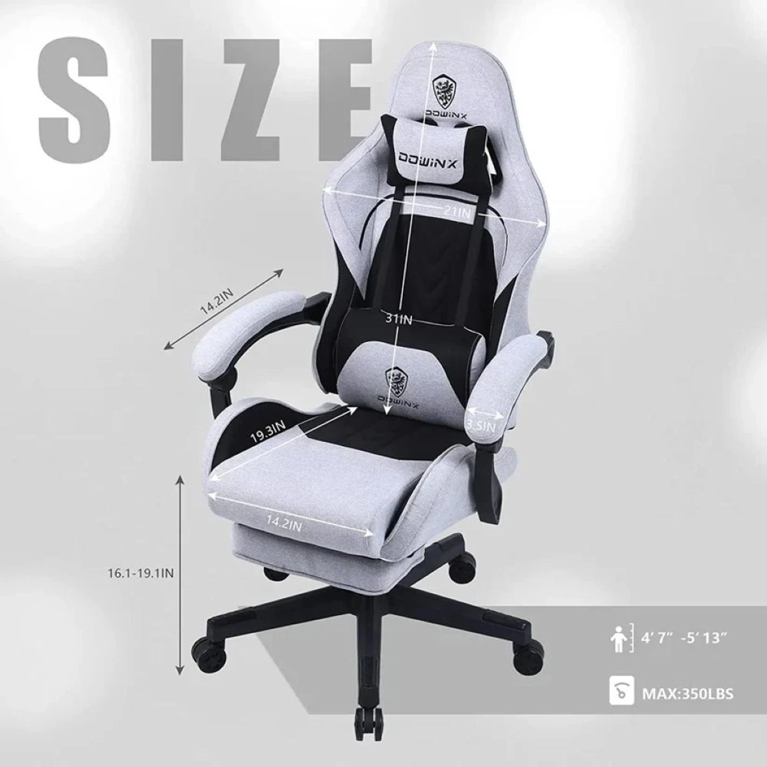 LS-6658B - Gaming Chair Black