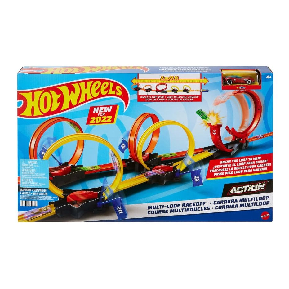 Hot Wheels Multi-Loop Race Off Playset - Action 5 loops 85 inches
