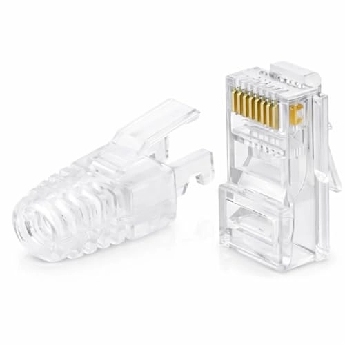 SETH ENTERPRISES RJ45 Cat5 Pass Through Transparent Connectors Pack