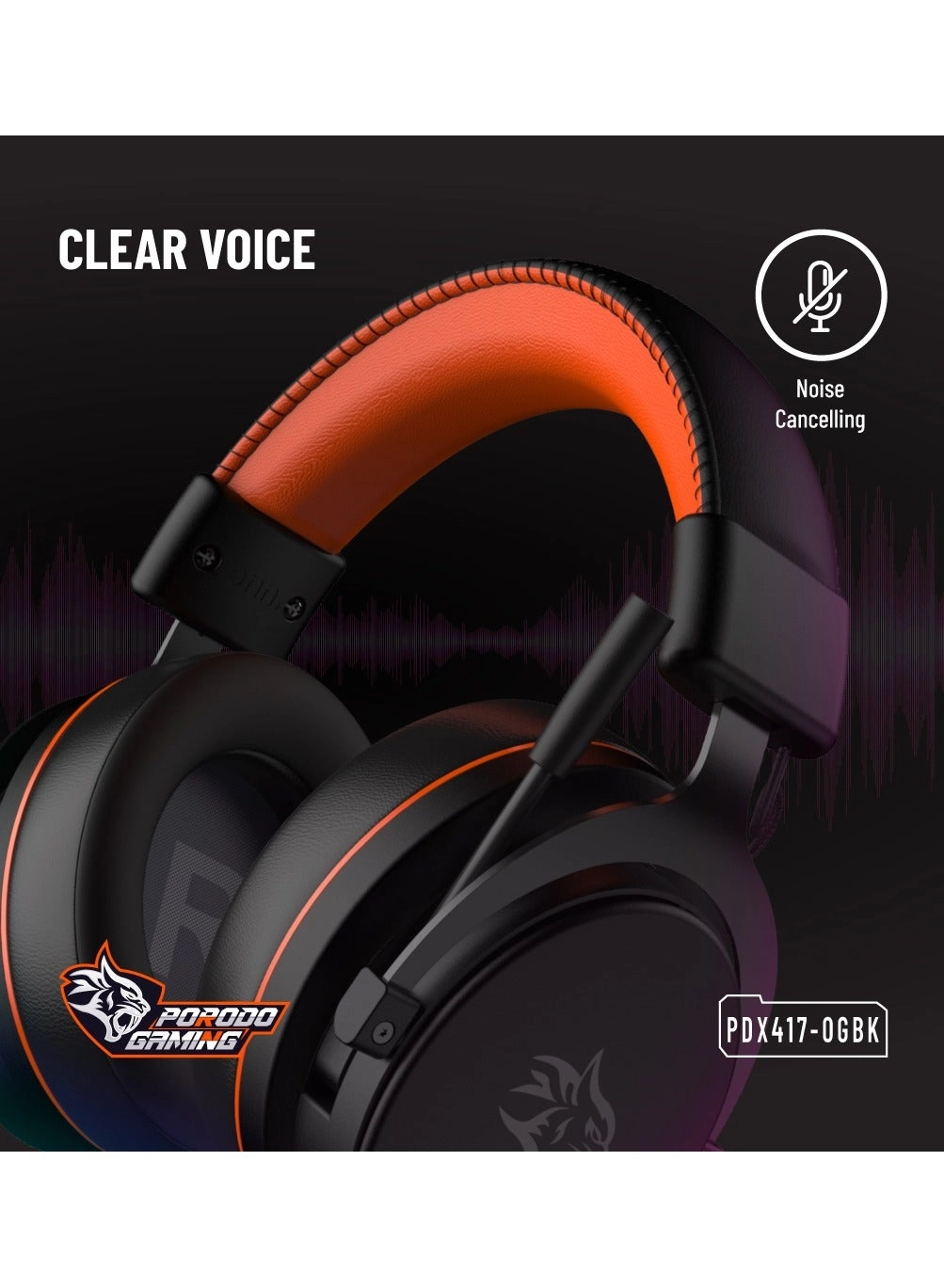 PDX417-OGBK Wired Headphone