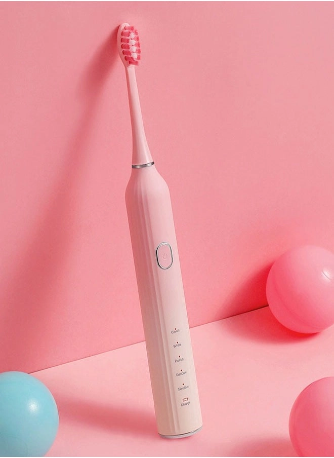 Electric Toothbrush - Super Soft Waterproof Battery Powered 3 Heads