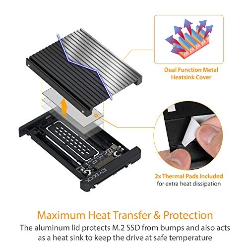 MB705M2P-B - M.2 to U.2 NVMe Converter with Heatsink