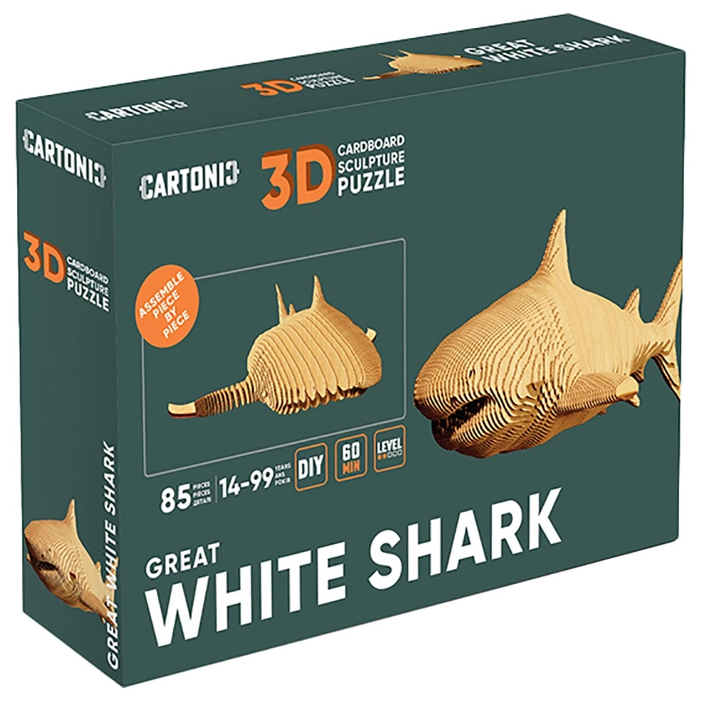 Great White Shark 3D Puzzle (CARTSHARK) - 85 pcs