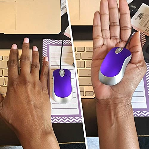 Mini Retractable Cable Wired USB Optical Mouse - USB Wired