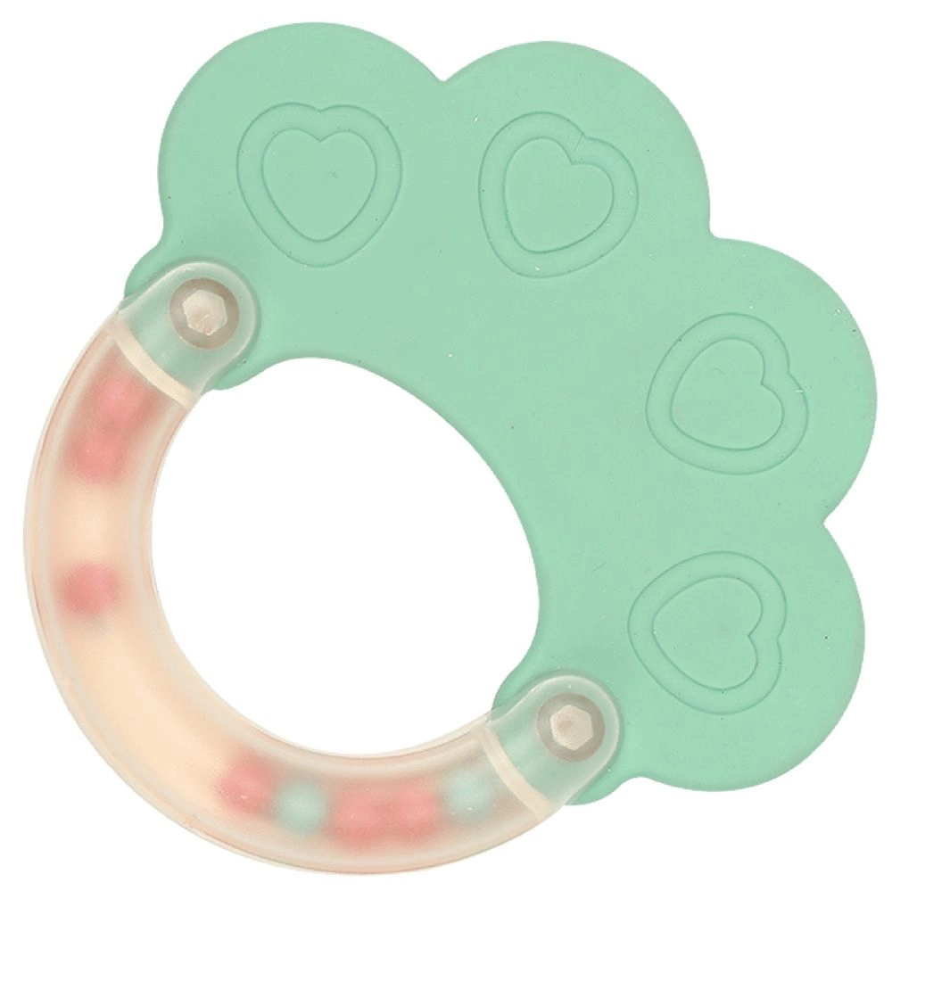 Silicone Baby Teether And Rattle Set
