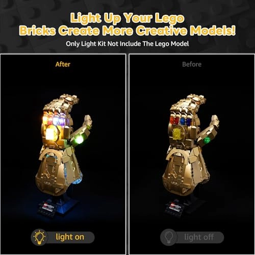 LED Lighting Set for LEGO Marvel Super Heroes Infinity Glove 76191