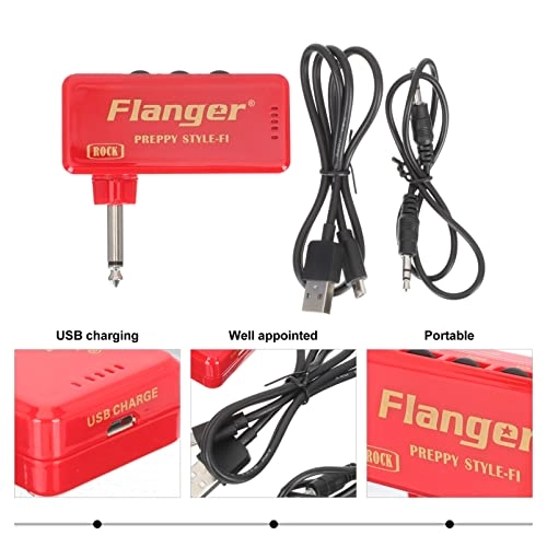 Mini Guitar Bass Headphone Amplifier - 1 Set USB Rechargeable