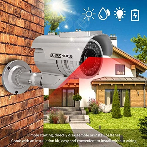 Dummy Bullet Camera - Solar Power LED Blinking Light