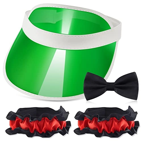 Dealer Visor + Bow Tie + Armband - 3 Pcs