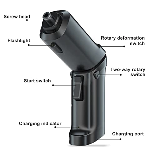 Cordless Electric Screwdriver - 1300mAh