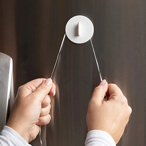 Adhesive Fridge/Freezer Lock - White One-Handed Operation