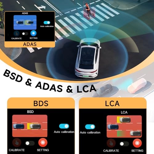 9.66 Inch Rear View Mirror Dash Cam - 4K 25FPS