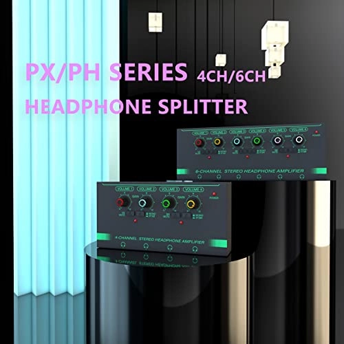 Stereo Headphone Amplifier - 6 Channels