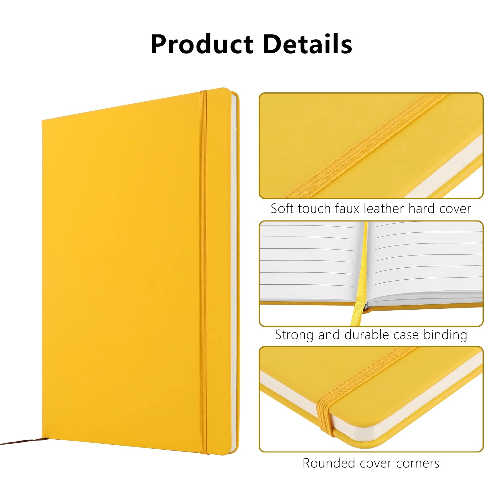 Notebook A4 Hardcover - Lined 80 Sheets