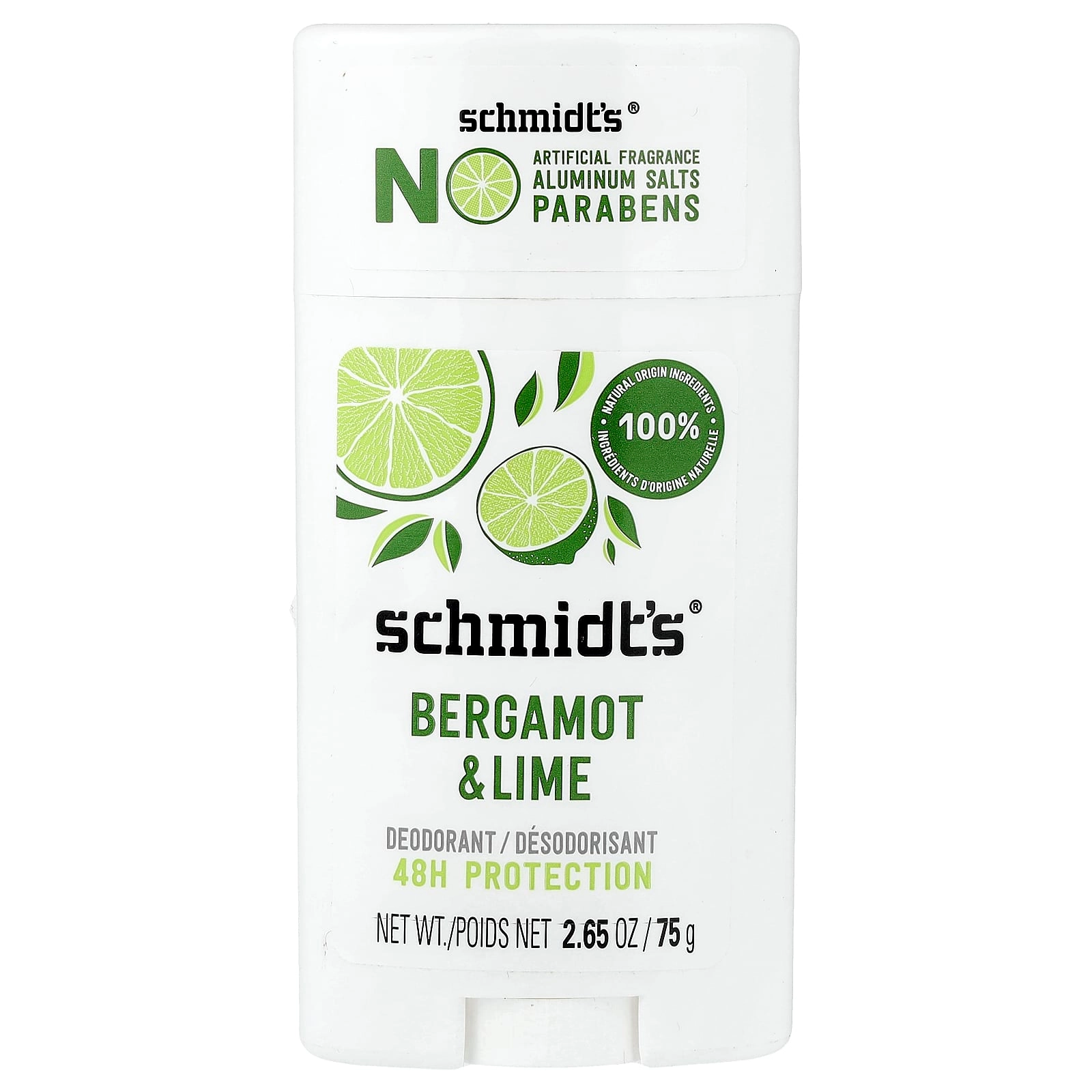 Schmidt's Deodorant - Bergamot & Lime 75 g