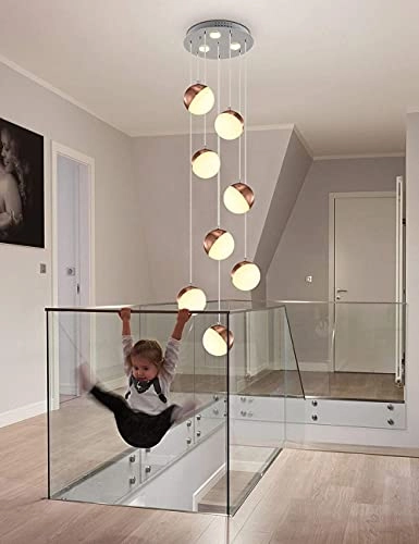 Long Multi Lights Chandelier - 3 color dimmable LED