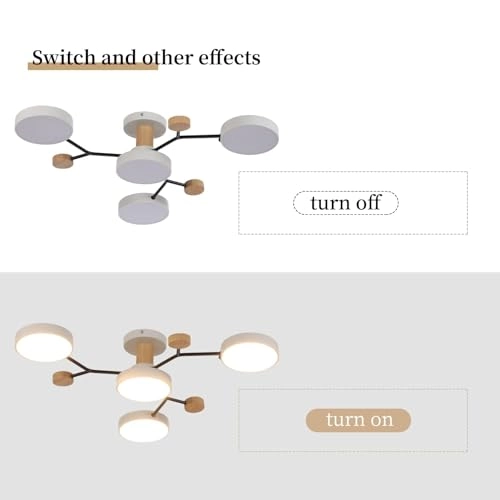 4 Heads LED Ceiling Light - 4500K