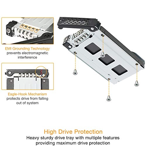 Full Metal 4 x 2.5'' SAS/SATA HDD & SSD Cage