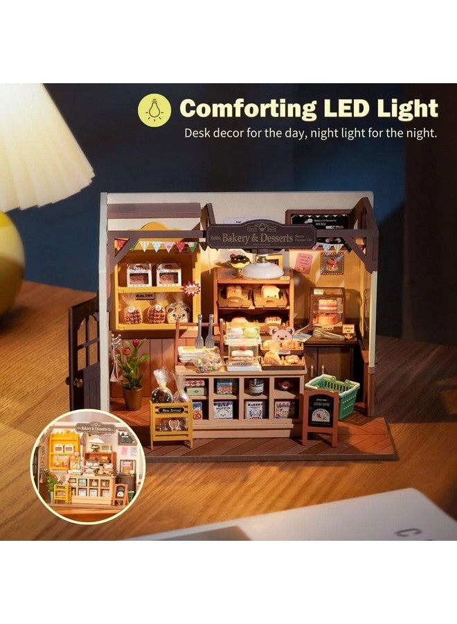 Dollhouse Kitchen Bakery Kit - cream Wood