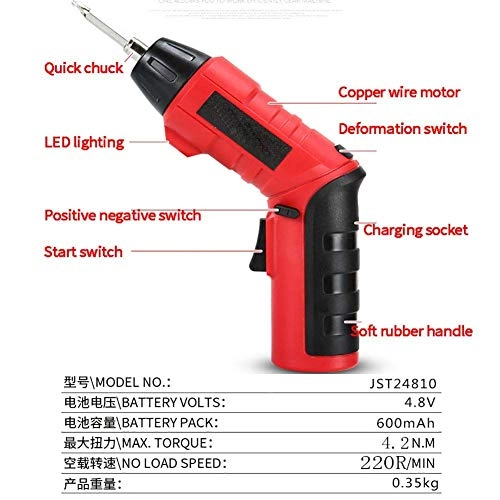Cordless Drill - 4.8V 600mAh 6mm Chuck